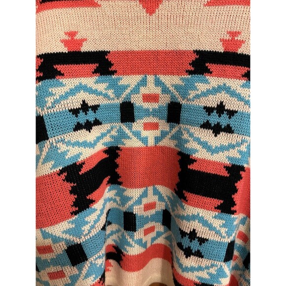 MOON  COLLECTION Cardigan Aztec Tribal Native Womens Sz M - Picture 6 of 9
